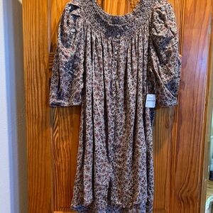NWT $78 Free People Intimitely Babydoll Tunic OVERSIZED L / XL